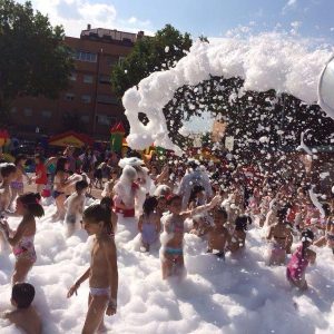 Fiesta de la Espuma — alquiler de atracción para fiestas en Madrid