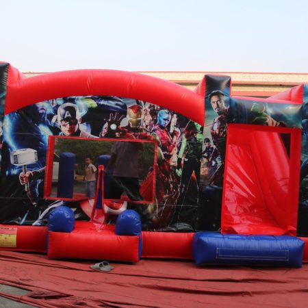 SUPER HEROES LA LIGA DE LA JUSTICIA XL alquiler castillos-hinchables-en-Madrid