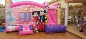 Castillo Hinchable Super Princesas XL — alquiler en Boadilla del Monte